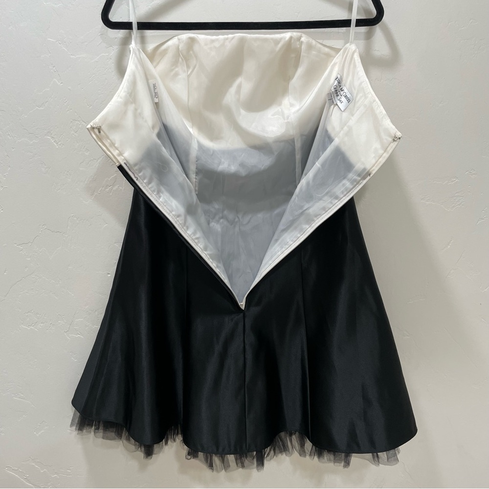 Jessica McClintock for Gunne Sax Vintage Tuxedo Formal Dress Prom Vintage Size 7 - Picture 7 of 15
